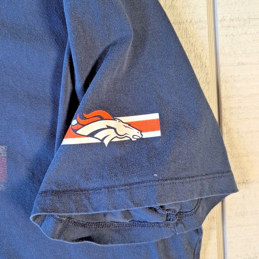 47 Brand‎ Denver Broncos T-Shirt Women's Size XXL Blue Cotton Short Sleeve Shirt - Picture 4 of 7